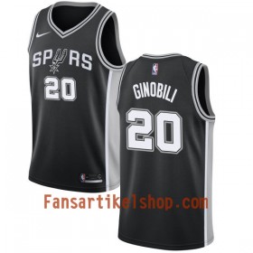 NBA San Antonio Spurs Trikot Manu Ginobili 20 Nike 2017-18 Schwarz Swingman - Herren